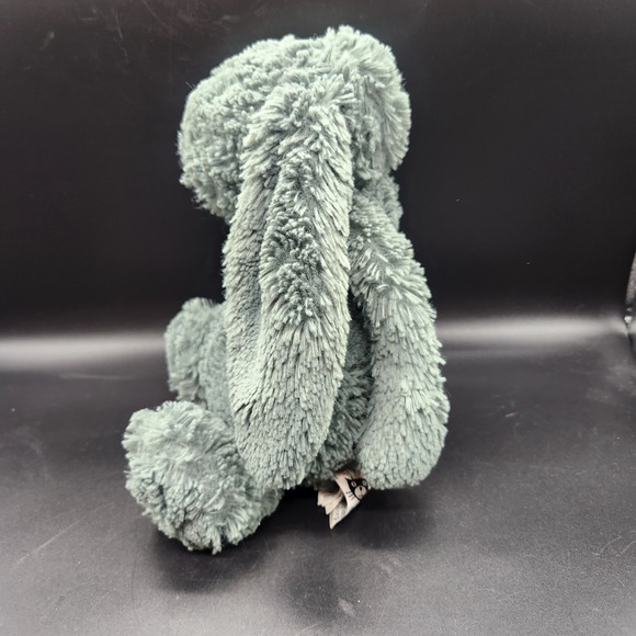 Jellycat Forest Green Bunny Rabbit Plush Toy Soft Floppy Ears Snuggable Comfort - Picture 8 of 11